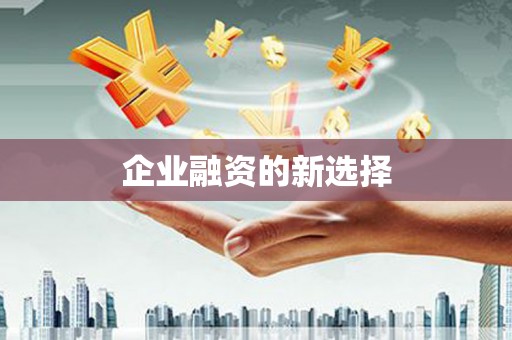青田企业融资的新选择