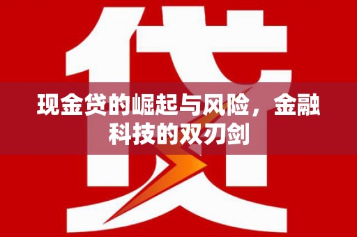 青田现金贷的崛起与风险，金融科技的双刃剑