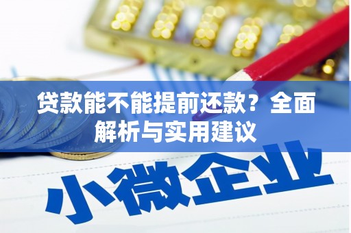 青田贷款能不能提前还款？全面解析与实用建议