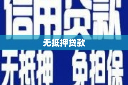 青田无抵押贷款